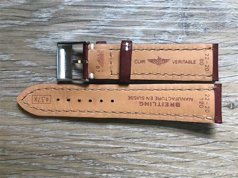 genuine breitling crocodile strap|breitling watch straps 22mm.